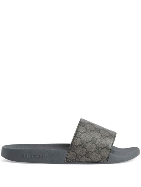 gucci slides grey|affordable gucci slides.